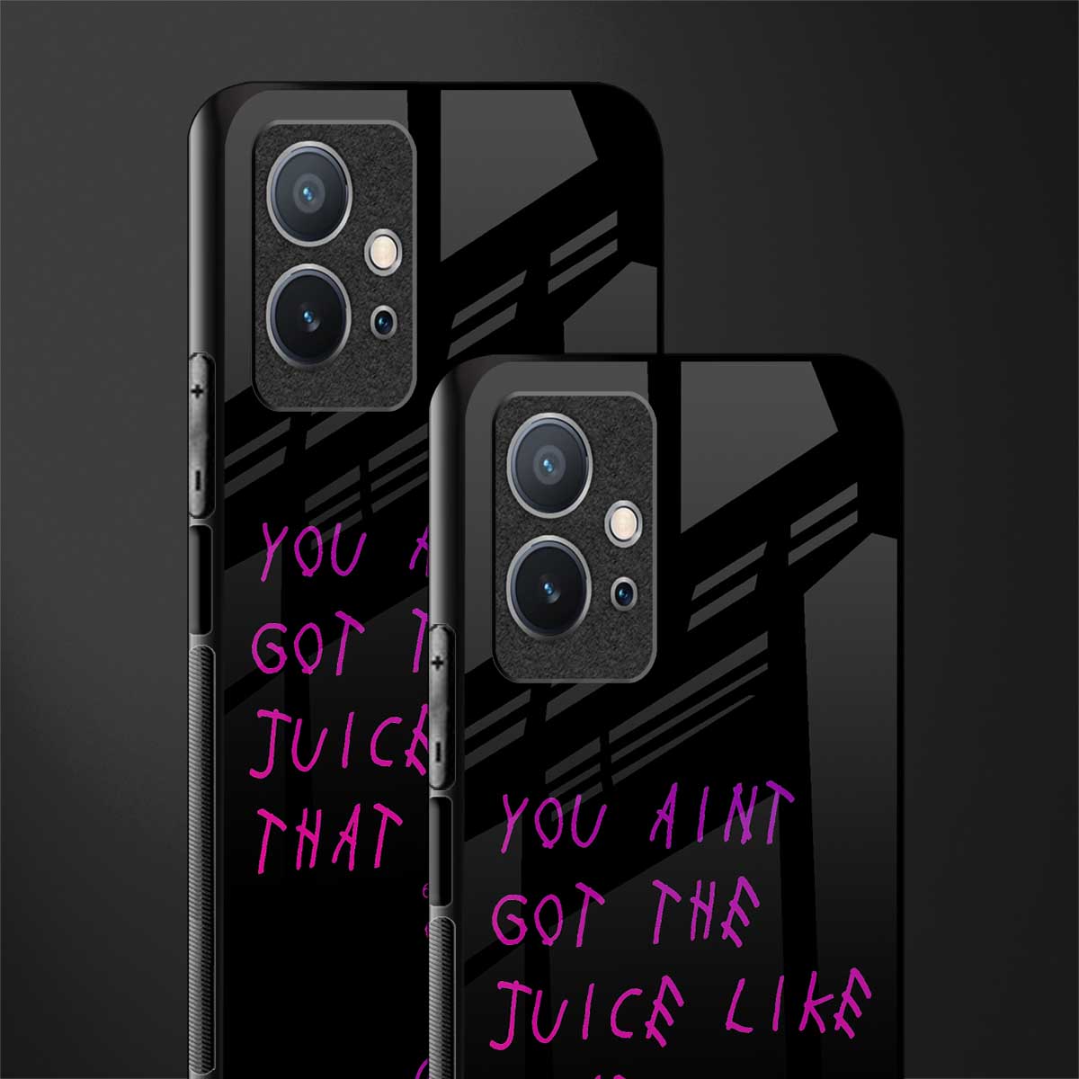 ain't got the juice black edition glass case for vivo t1 5g image-2