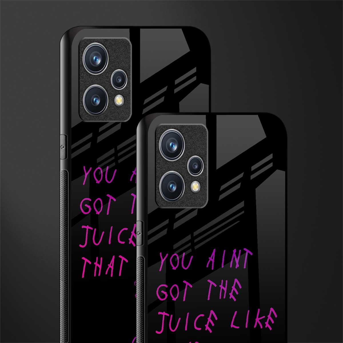 ain't got the juice black edition glass case for realme 9 pro plus 5g image-2
