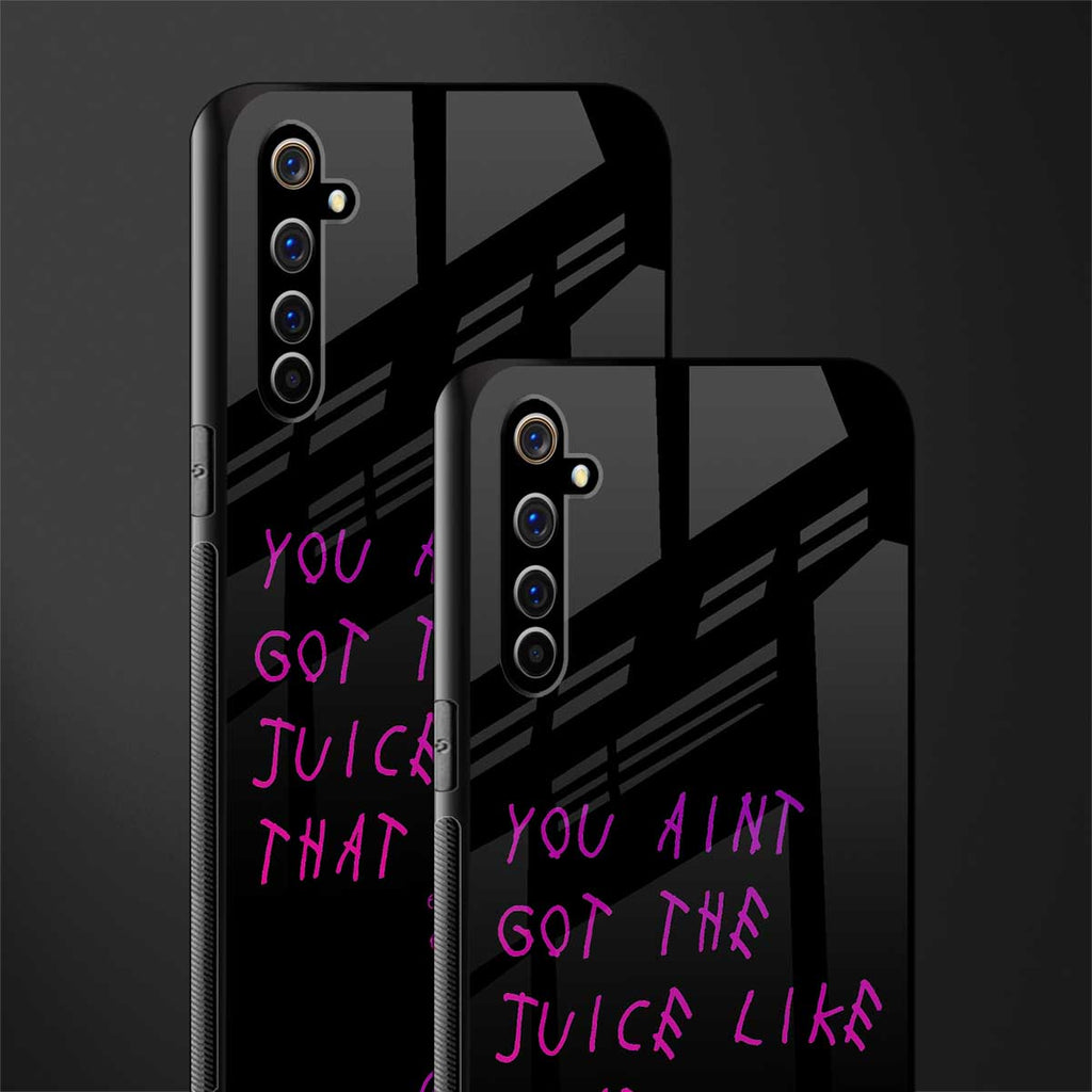 ain't got the juice black edition glass case for realme x50 pro image-2