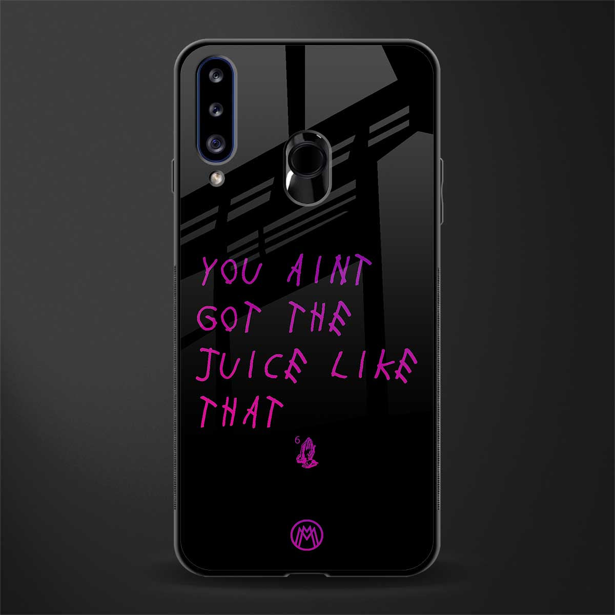 ain't got the juice black edition glass case for samsung galaxy a20s image