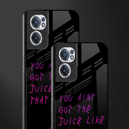 ain't got the juice black edition glass case for oneplus nord ce 2 5g image-2