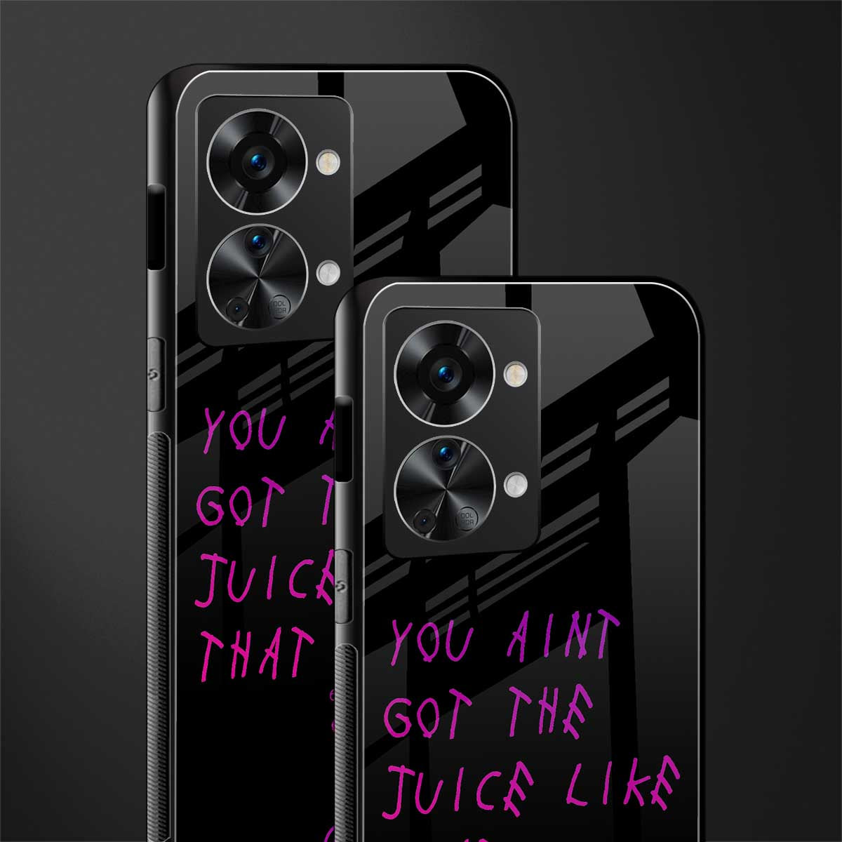 ain't got the juice black edition glass case for phone case | glass case for oneplus nord 2t 5g