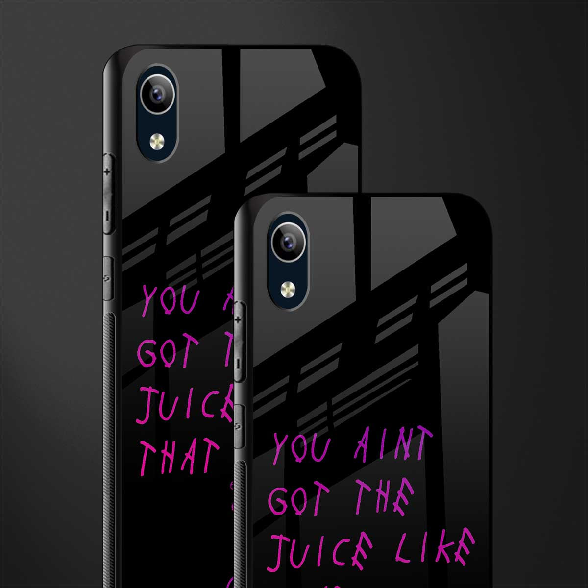 ain't got the juice black edition glass case for vivo y91i image-2