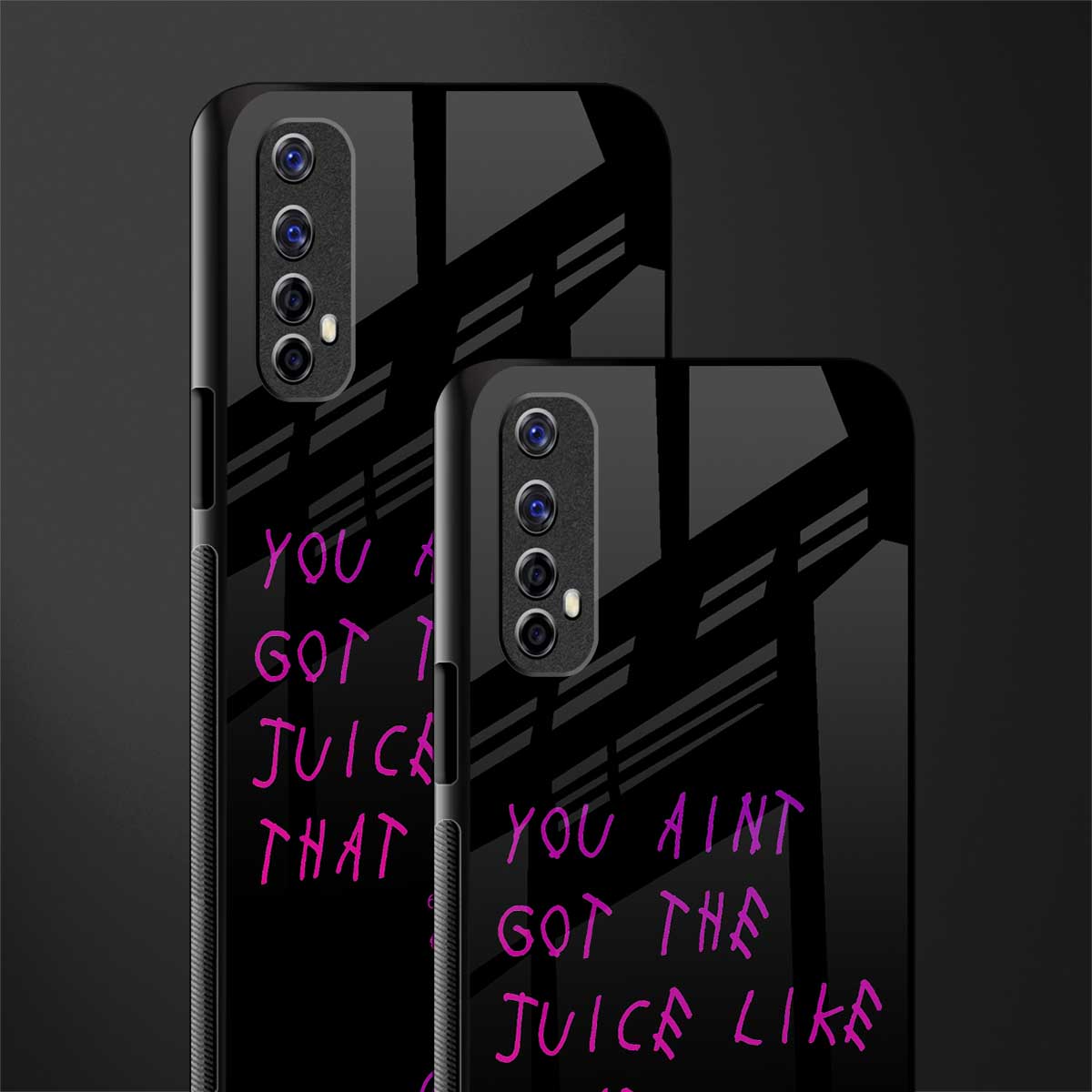 ain't got the juice black edition glass case for realme 7 image-2