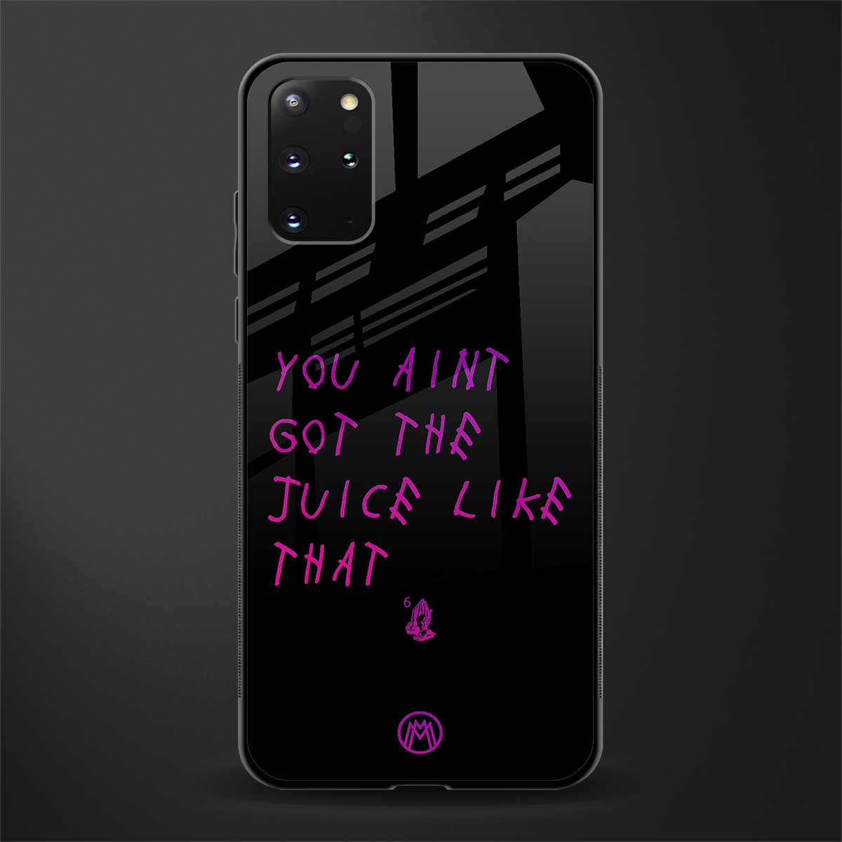 ain't got the juice black edition glass case for samsung galaxy s20 plus image