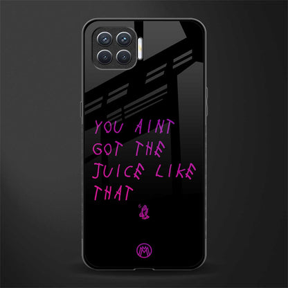 ain't got the juice black edition glass case for oppo f17 pro image