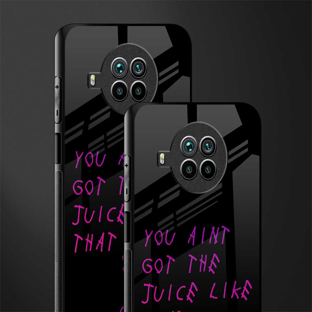 ain't got the juice black edition glass case for mi 10i image-2