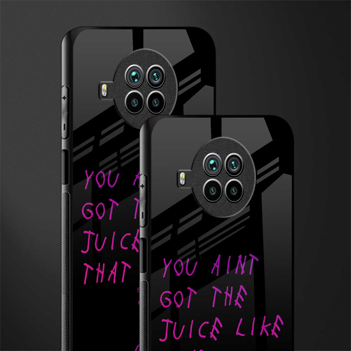 ain't got the juice black edition glass case for mi 10i image-2