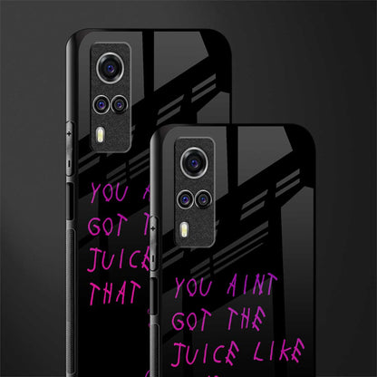 ain't got the juice black edition glass case for vivo y31 image-2
