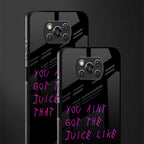 ain't got the juice black edition glass case for poco x3 image-2