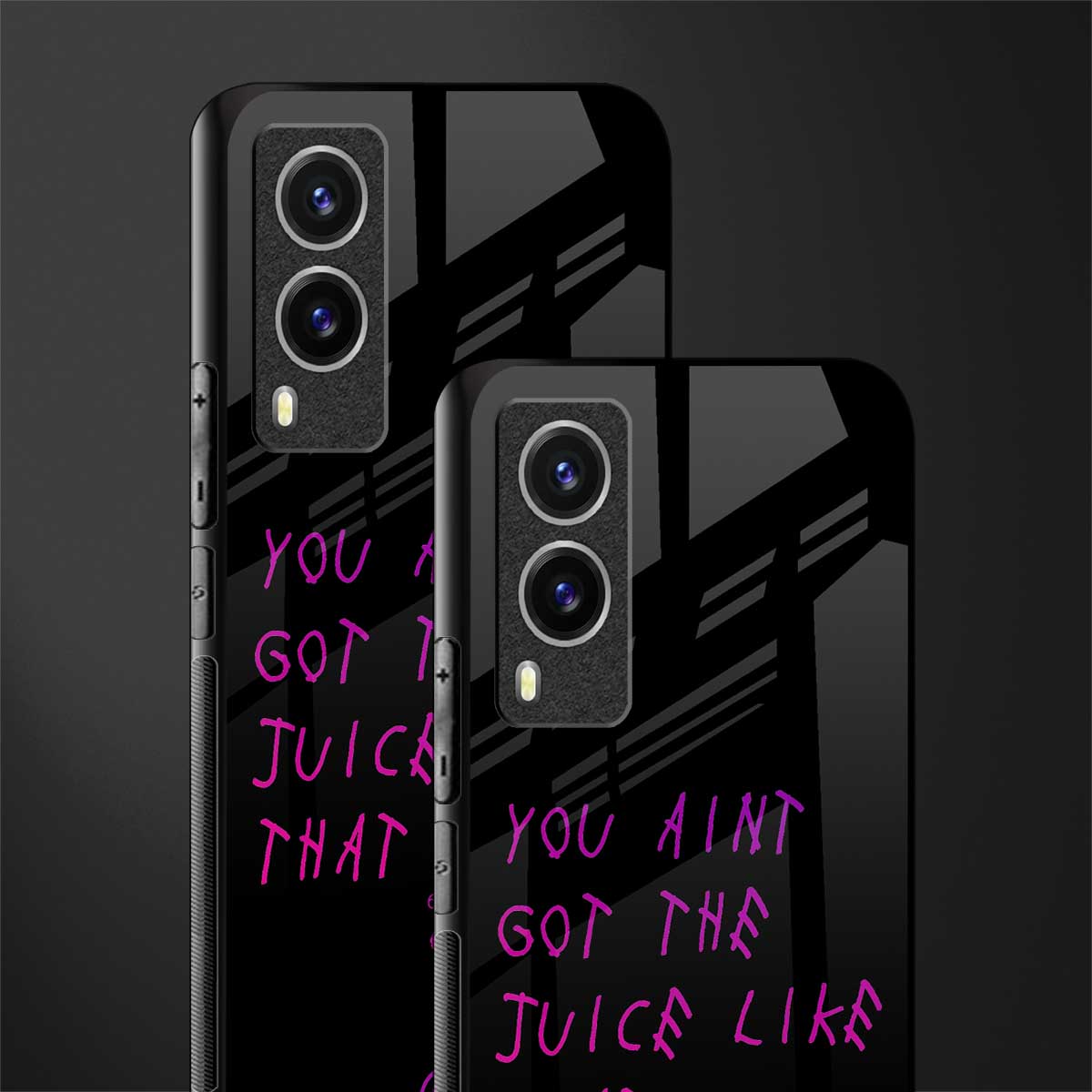ain't got the juice black edition glass case for vivo v21e 5g image-2