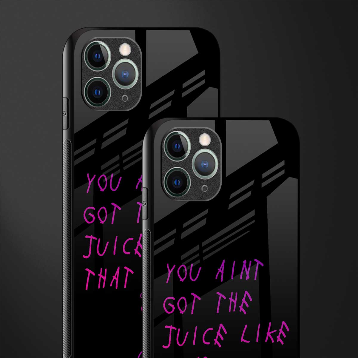 ain't got the juice black edition glass case for iphone 11 pro max image-2
