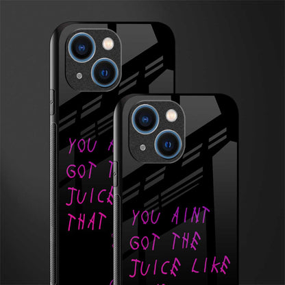 ain't got the juice black edition glass case for iphone 13 mini image-2