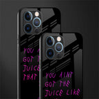 ain't got the juice black edition glass case for iphone 12 pro image-2