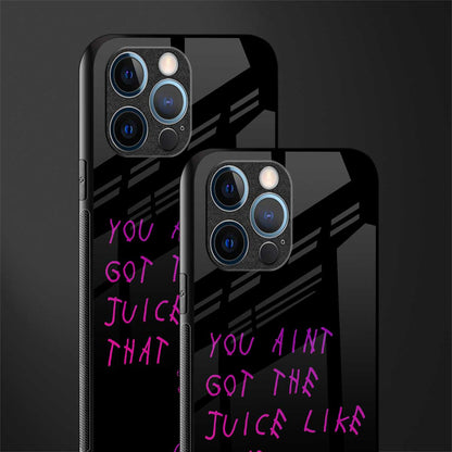 ain't got the juice black edition glass case for iphone 12 pro image-2