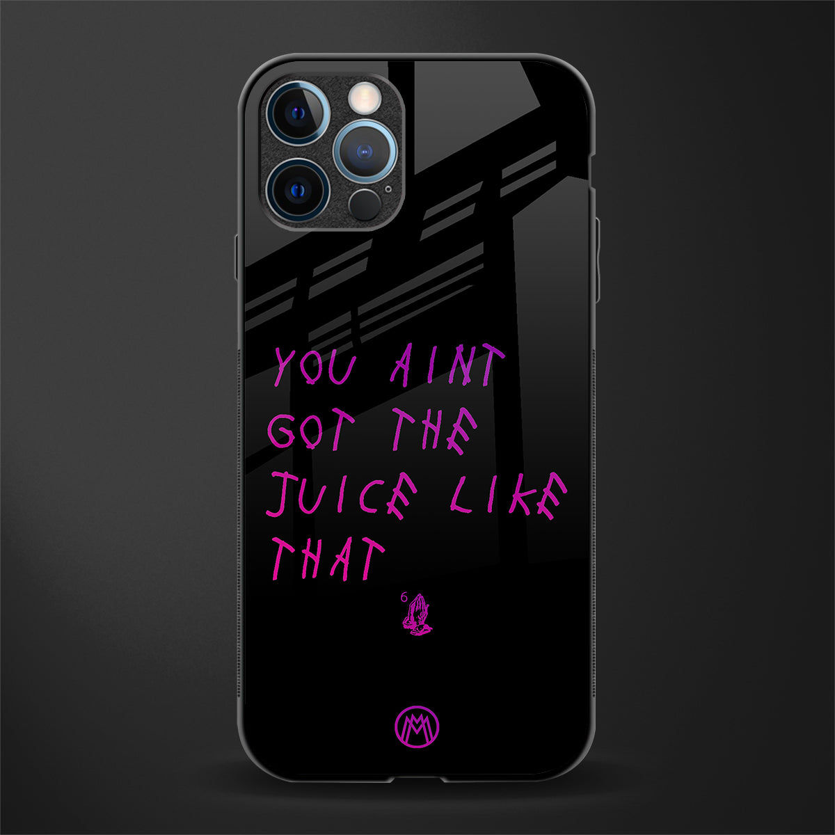 ain't got the juice black edition glass case for iphone 12 pro max image