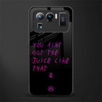 ain't got the juice black edition glass case for mi 11 ultra 5g image