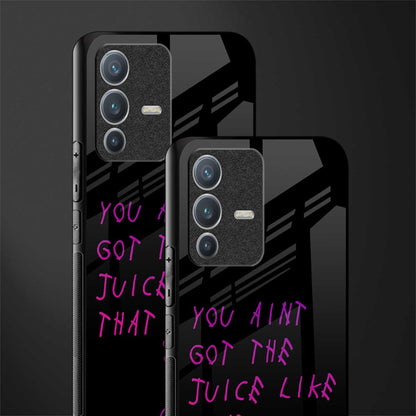 ain't got the juice black edition glass case for vivo v23 pro 5g image-2