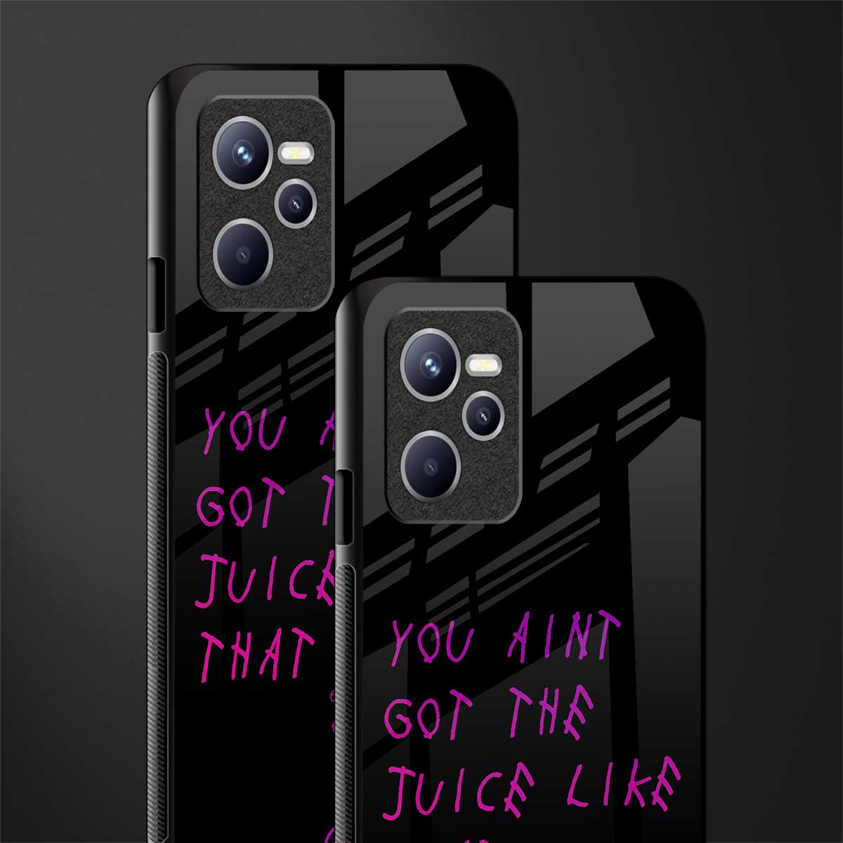ain't got the juice black edition glass case for realme c35 image-2