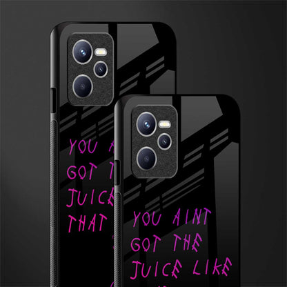 ain't got the juice black edition glass case for realme c35 image-2