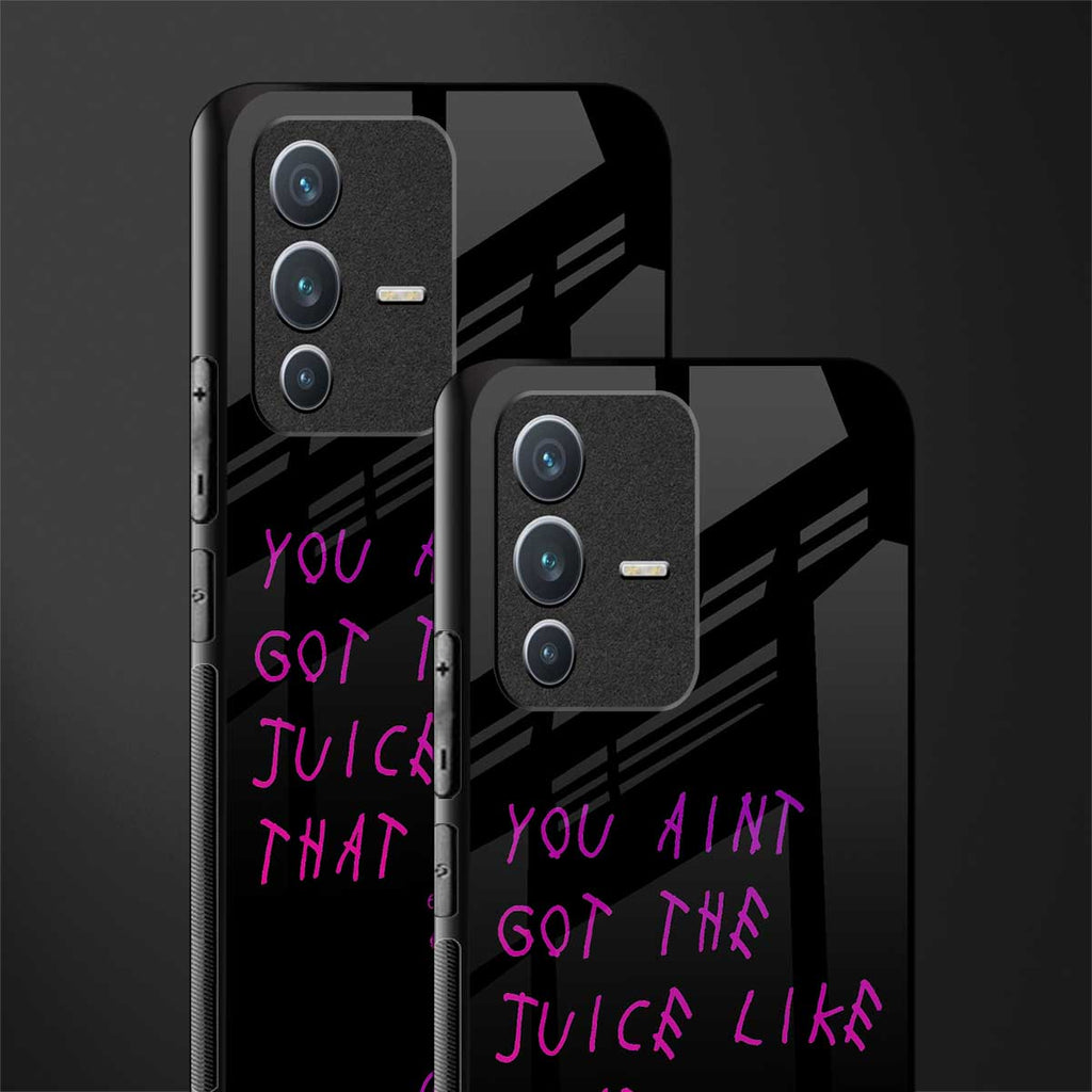 ain't got the juice black edition glass case for vivo v23 5g image-2