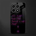ain't got the juice black edition glass case for oneplus 10 pro 5g image