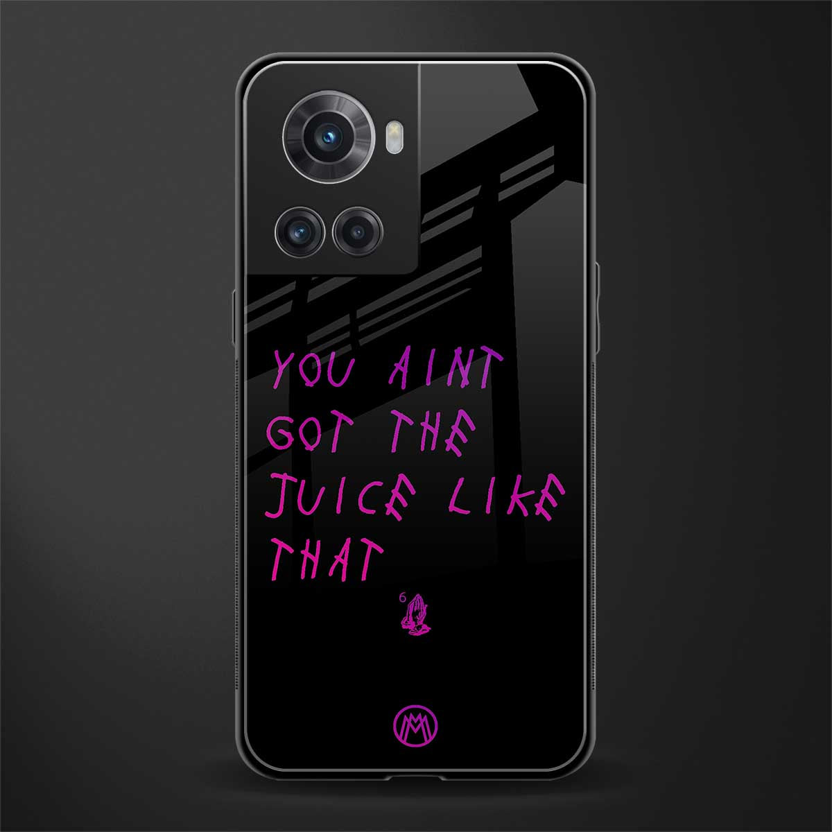 ain't got the juice black edition back phone cover | glass case for oneplus 10r 5g