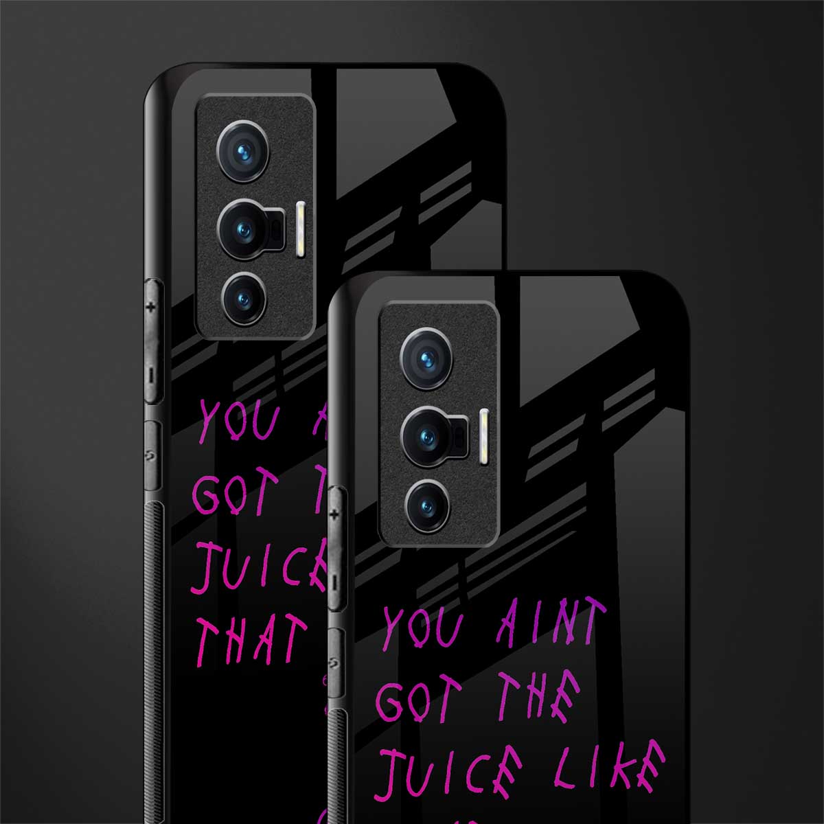 ain't got the juice black edition glass case for vivo x70 image-2