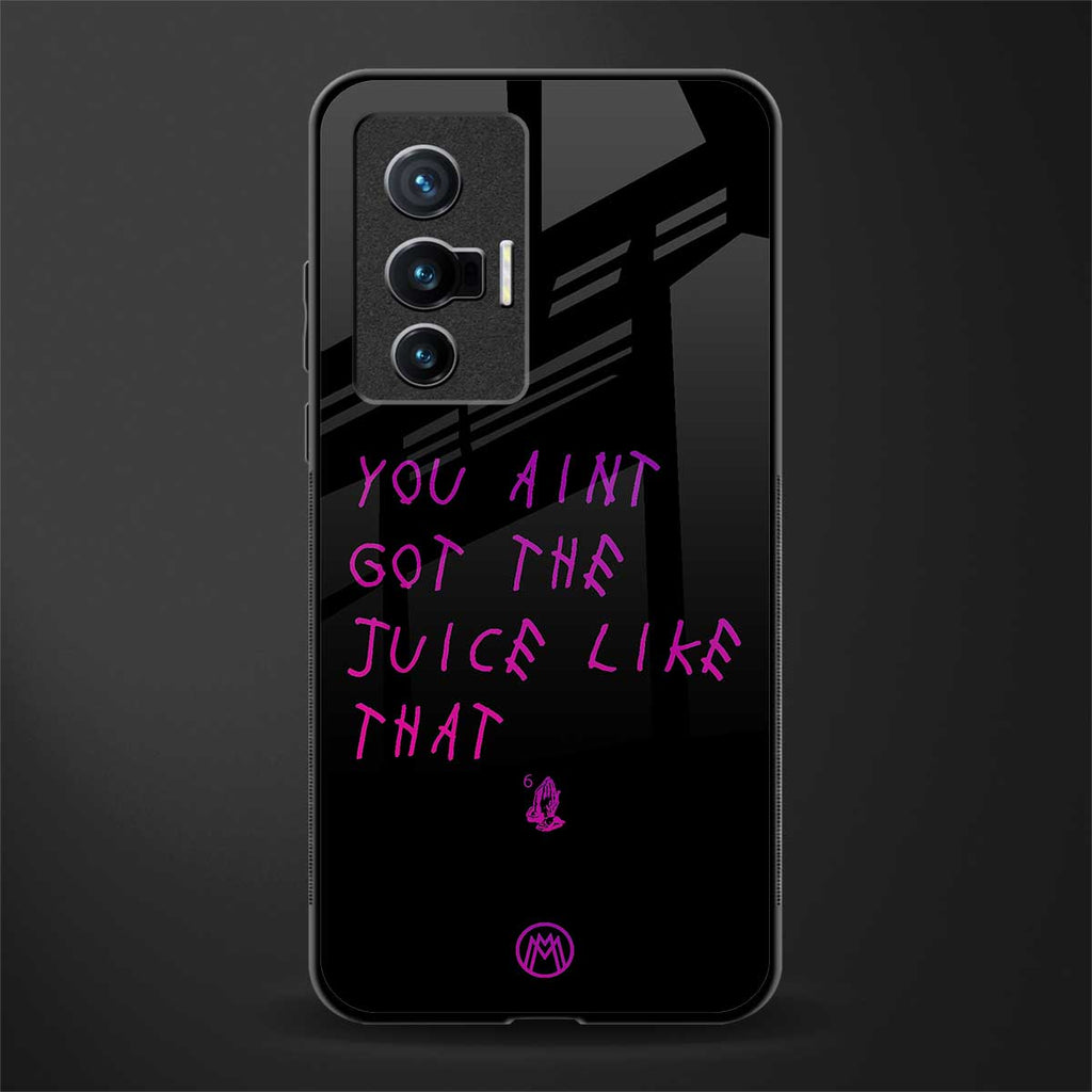 ain't got the juice black edition glass case for vivo x70 image
