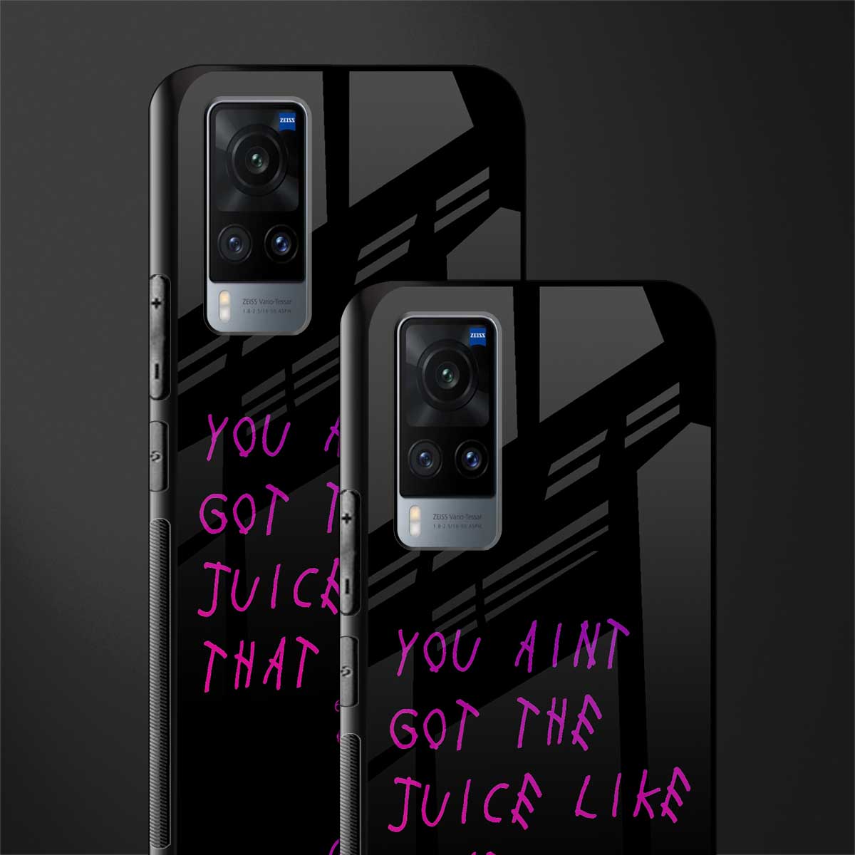 ain't got the juice black edition glass case for vivo x60 image-2