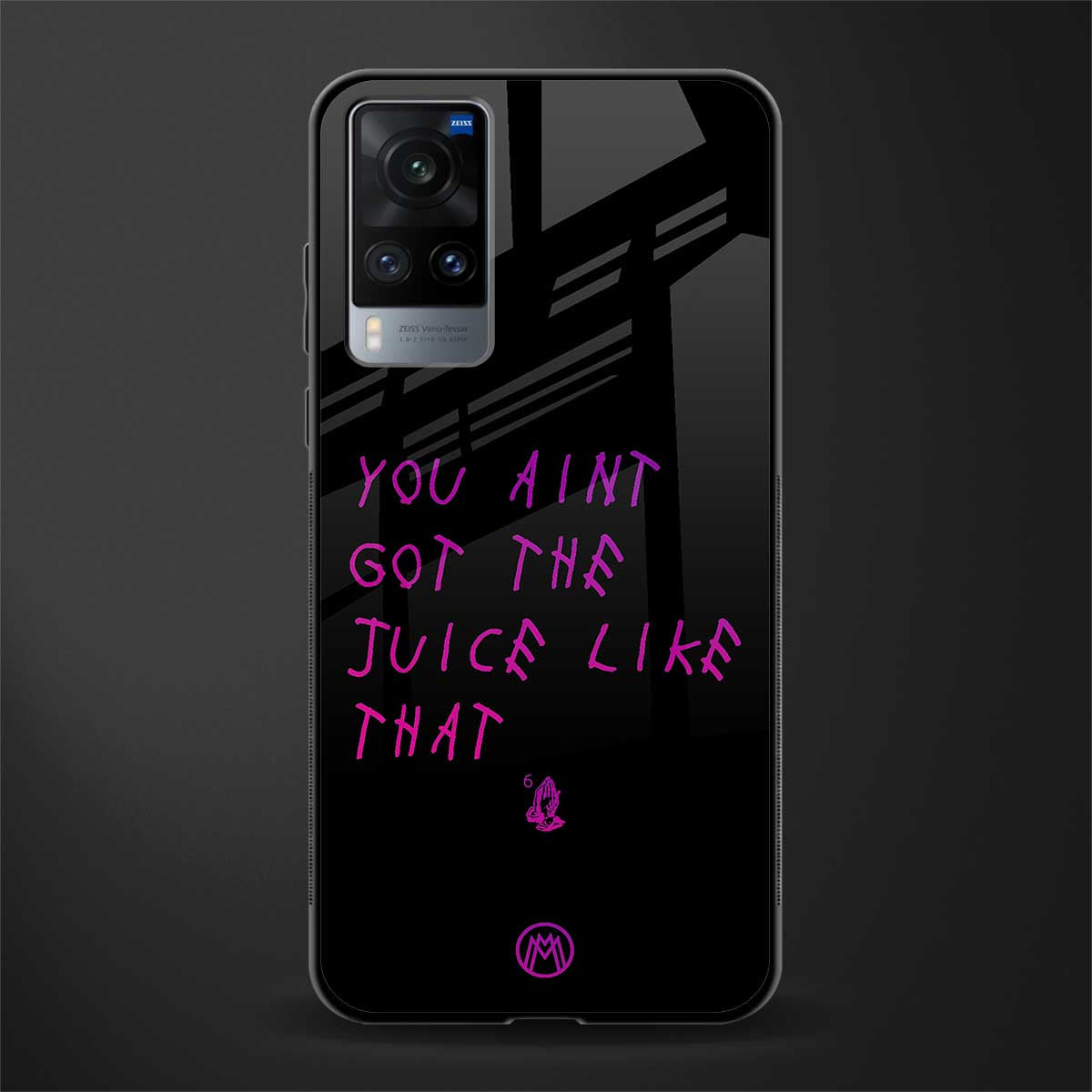 ain't got the juice black edition glass case for vivo x60 image