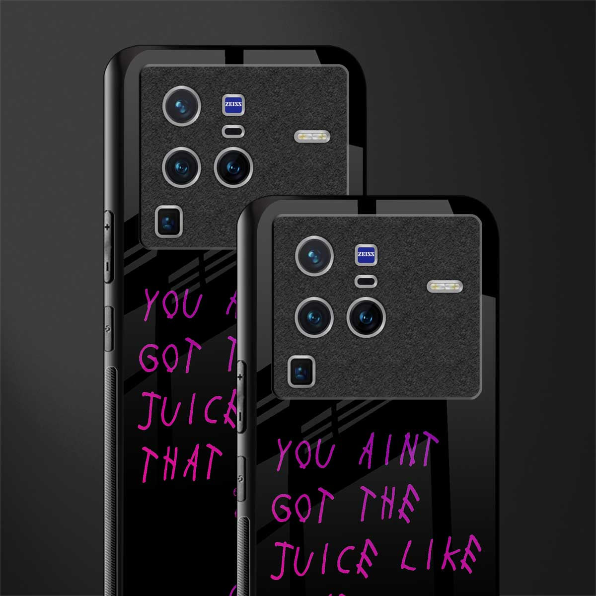 ain't got the juice black edition glass case for vivo x80 pro 5g image-2