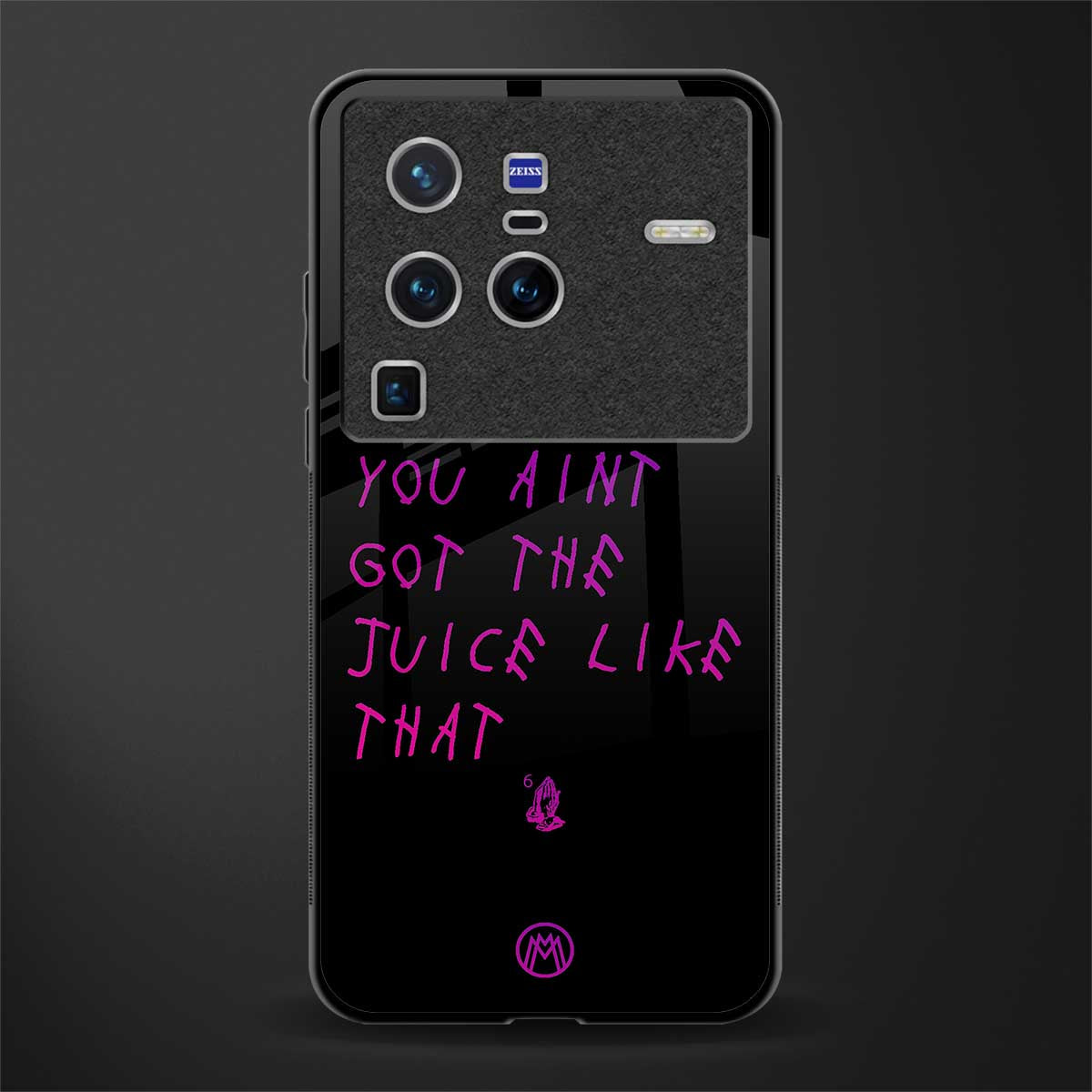 ain't got the juice black edition glass case for vivo x80 pro 5g image