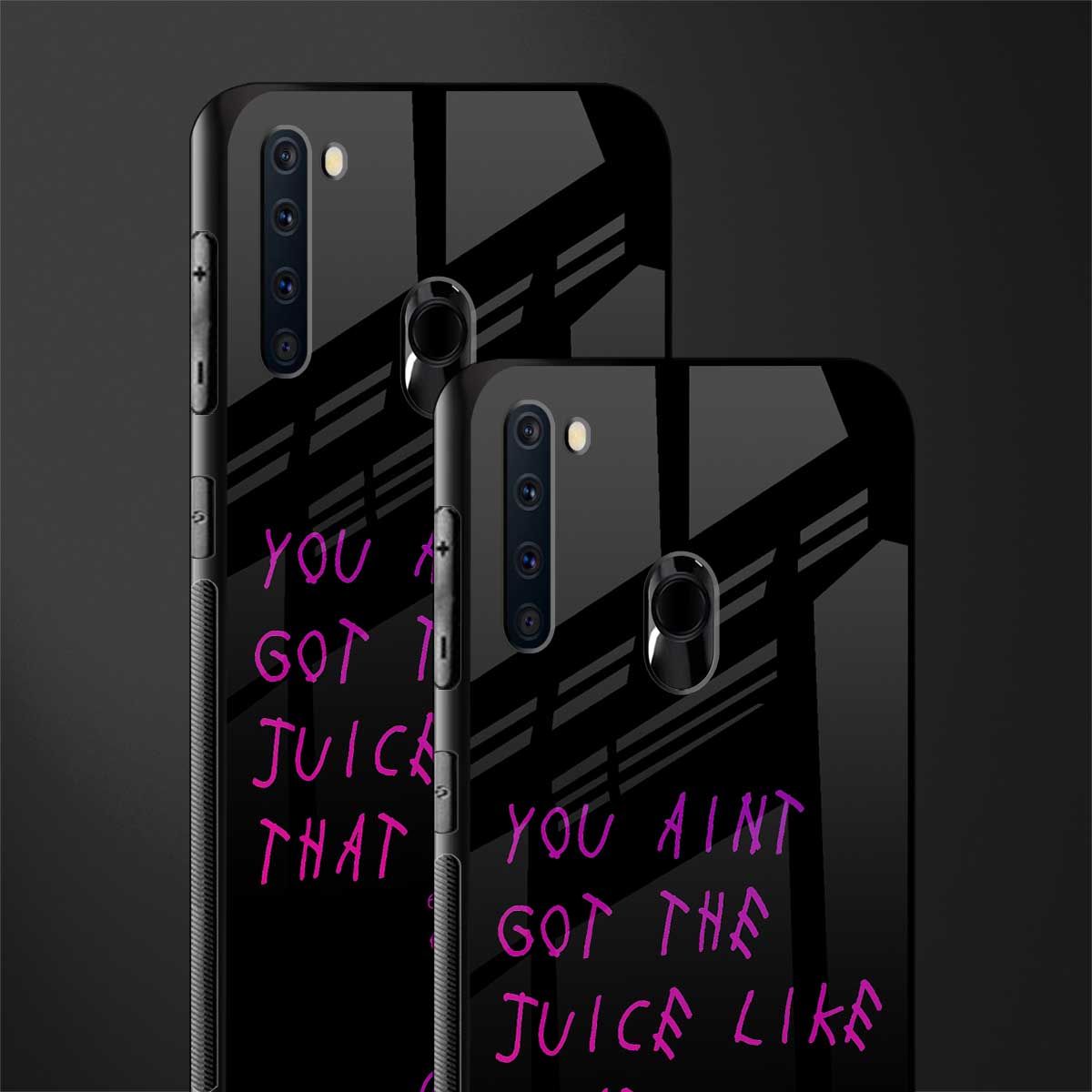 ain't got the juice black edition glass case for samsung a21 image-2