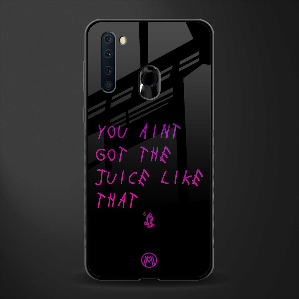 ain't got the juice black edition glass case for samsung a21 image