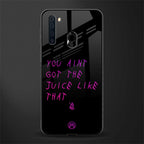 ain't got the juice black edition glass case for samsung a21 image