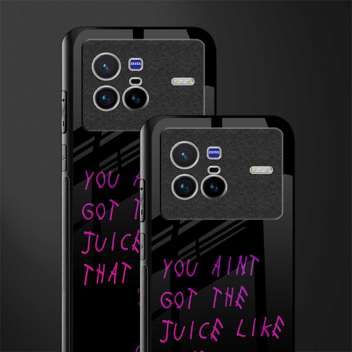 ain't got the juice black edition glass case for vivo x80 image-2