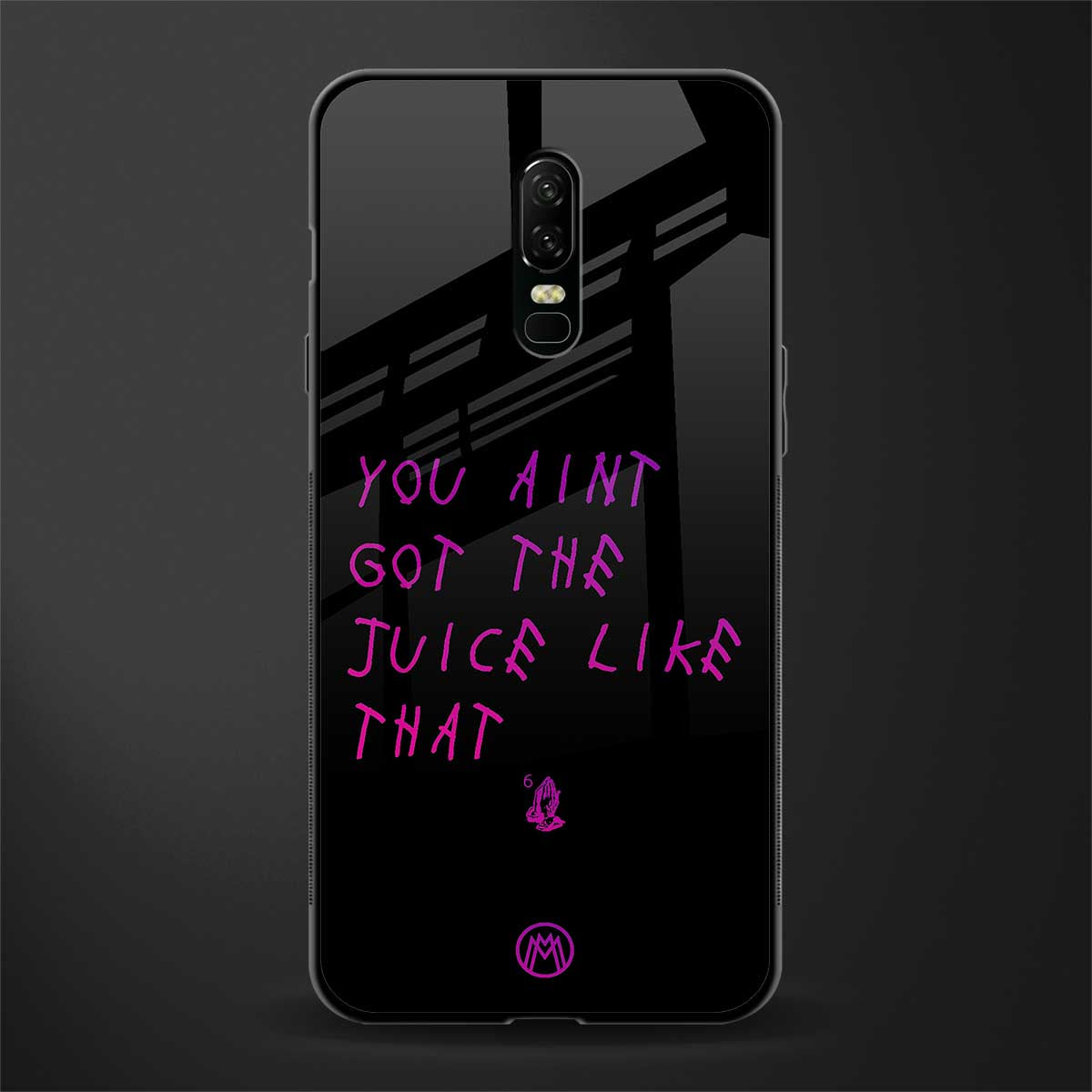 ain't got the juice black edition glass case for oneplus 6 image