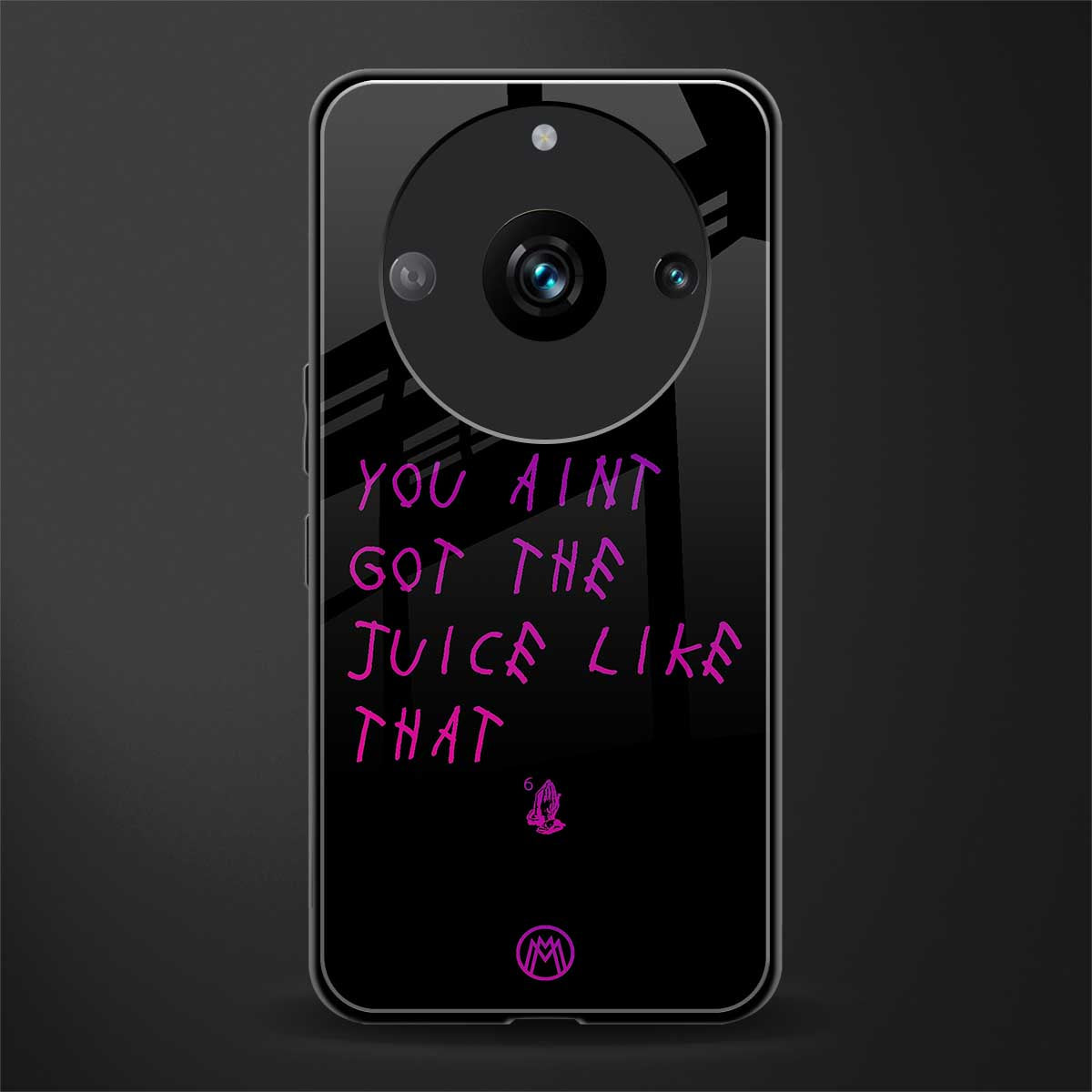 ain't got the juice black edition back phone cover | glass case for realme 11 pro 5g