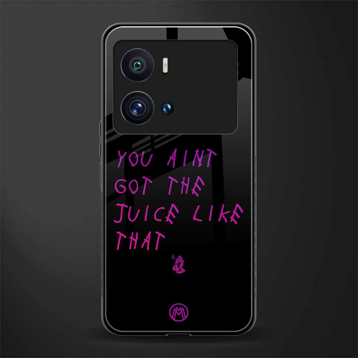 ain't got the juice black edition back phone cover | glass case for iQOO 9 Pro