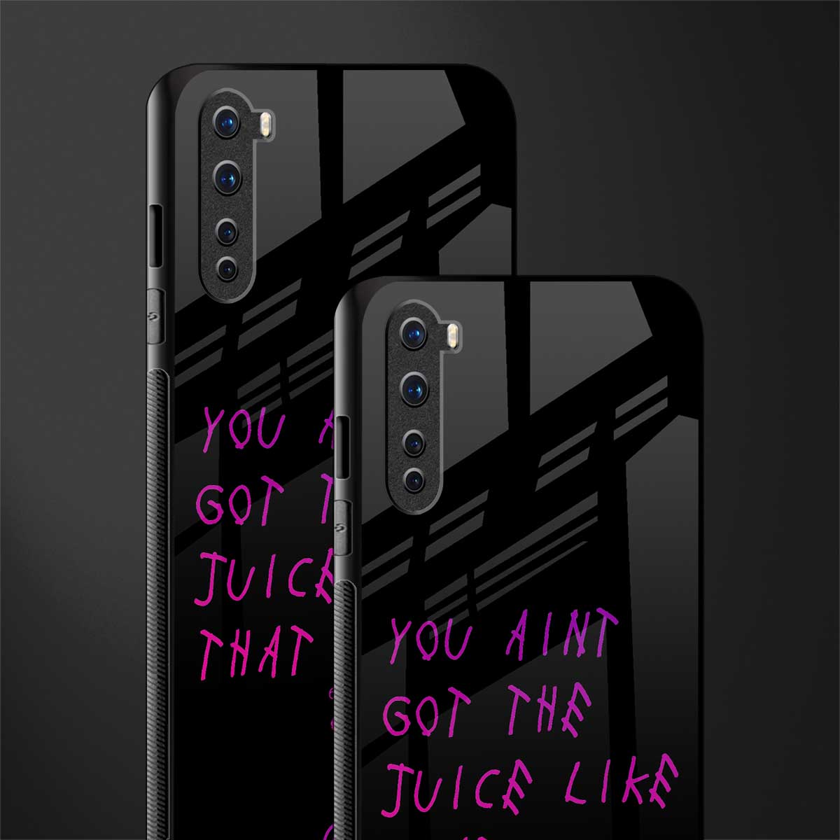ain't got the juice black edition glass case for oneplus nord ac2001 image-2