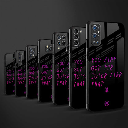 ain't got the juice black edition back phone cover | glass case for samsung galaxy f23 5g