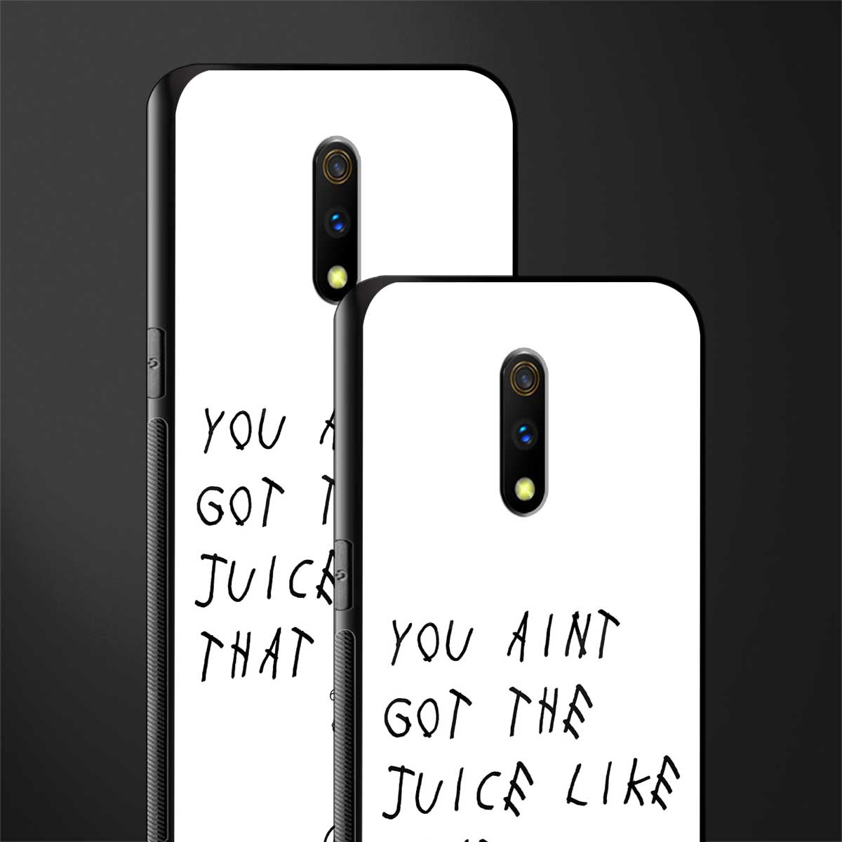ain't got the juice white edition glass case for oppo k3 image-2