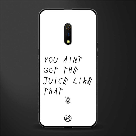 ain't got the juice white edition glass case for oppo k3 image