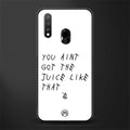 ain't got the juice white edition glass case for vivo u20 image