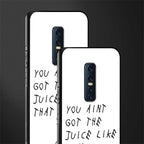 ain't got the juice white edition glass case for vivo v17 pro image-2