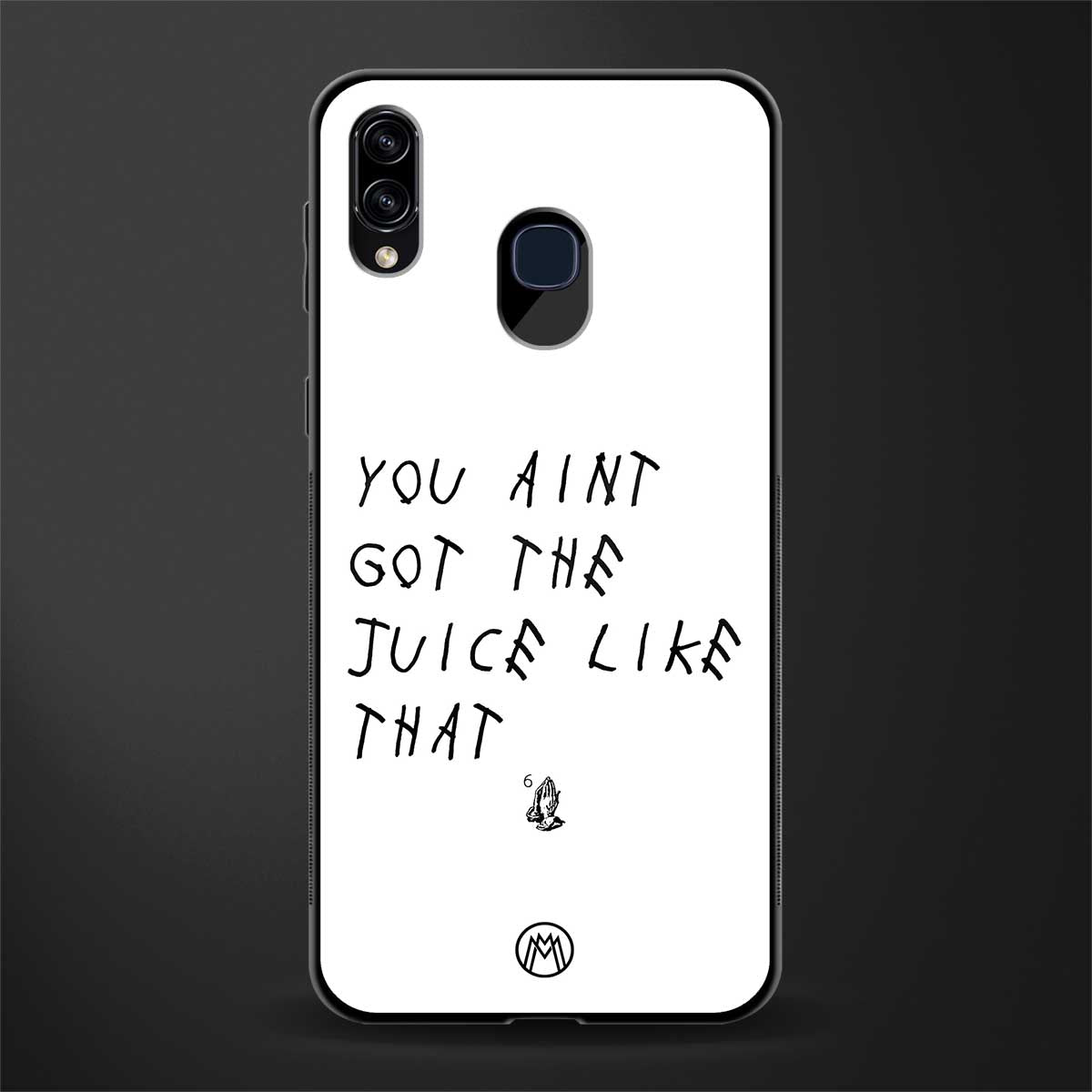 ain't got the juice white edition glass case for samsung galaxy a30 image