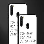 ain't got the juice white edition glass case for redmi note 8 image-2