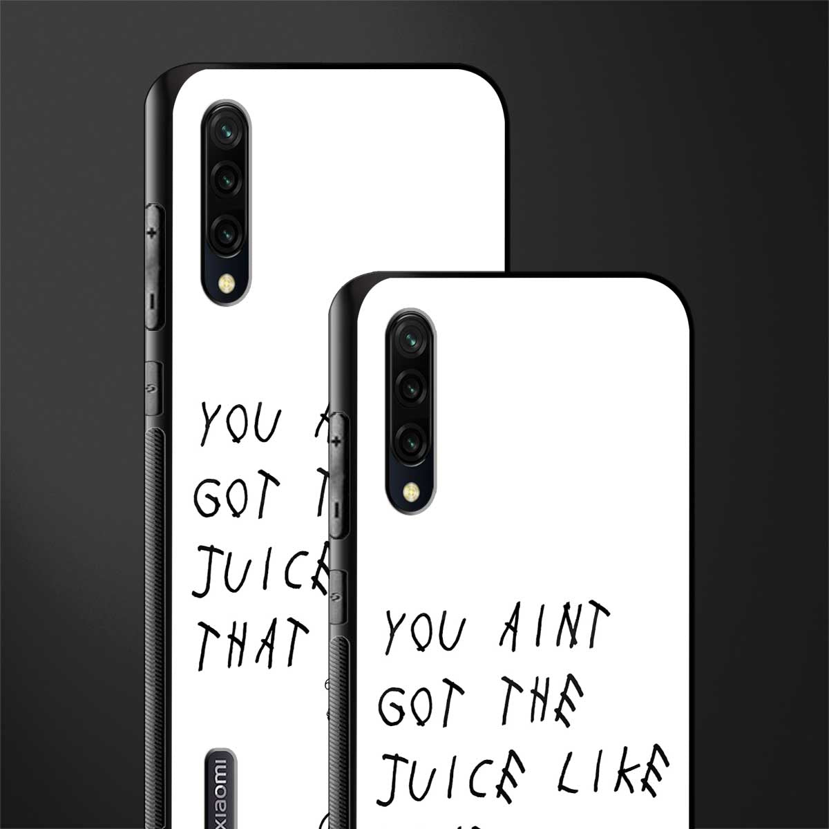 ain't got the juice white edition glass case for mi a3 redmi a3 image-2