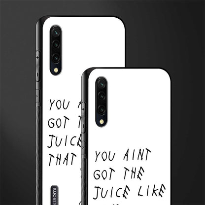 ain't got the juice white edition glass case for mi a3 redmi a3 image-2